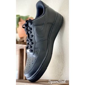 Nike Air Force 1’s, Black, Men’s size 10